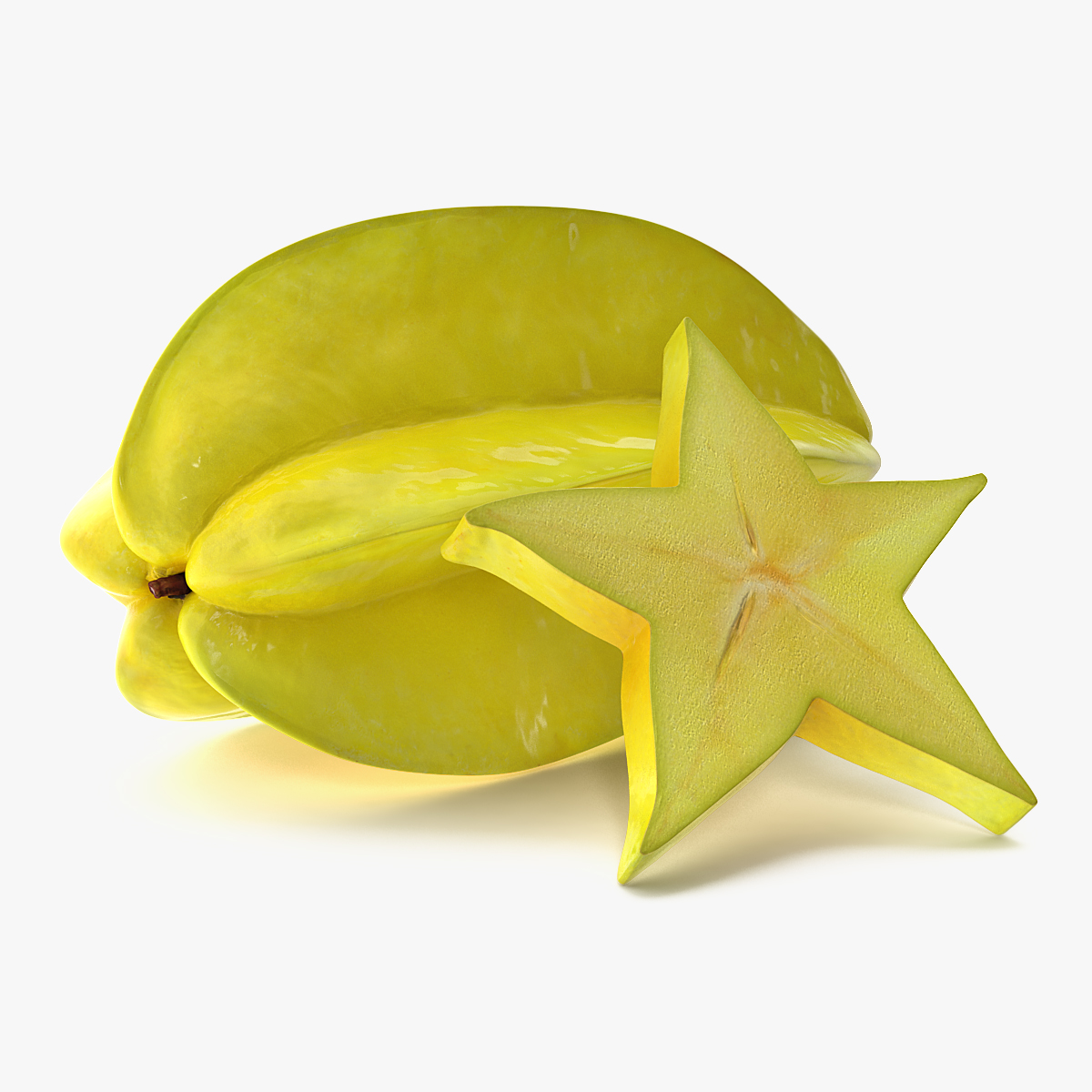 Star Fruit 3D Models Set