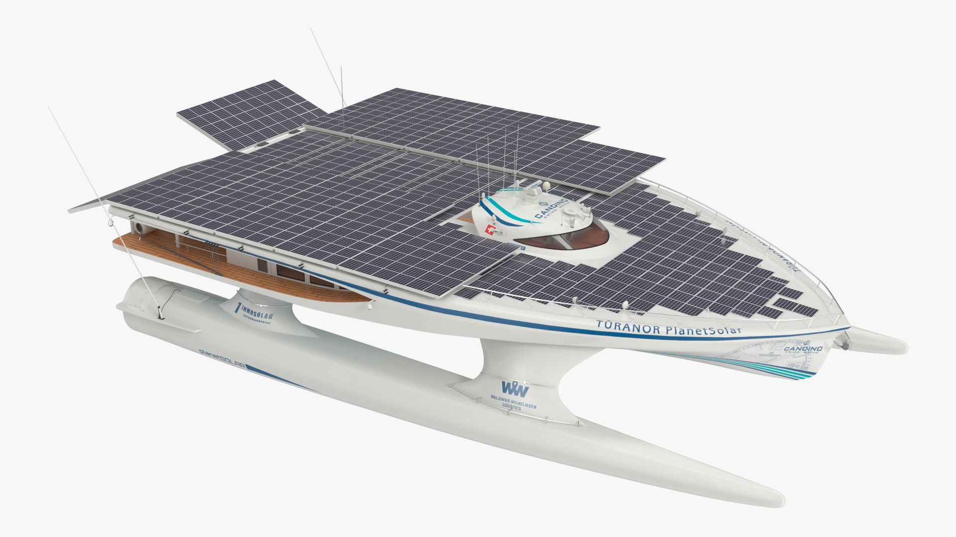 PlanetSolar Boat Simple Interior Rigged 3D model