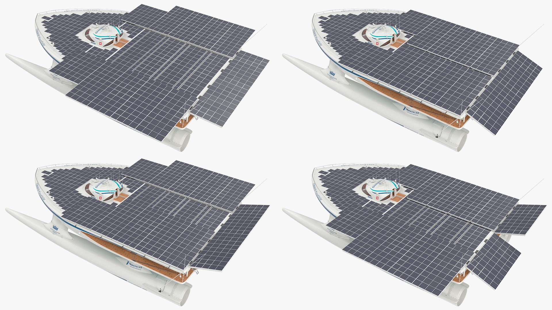 PlanetSolar Boat Simple Interior Rigged 3D model
