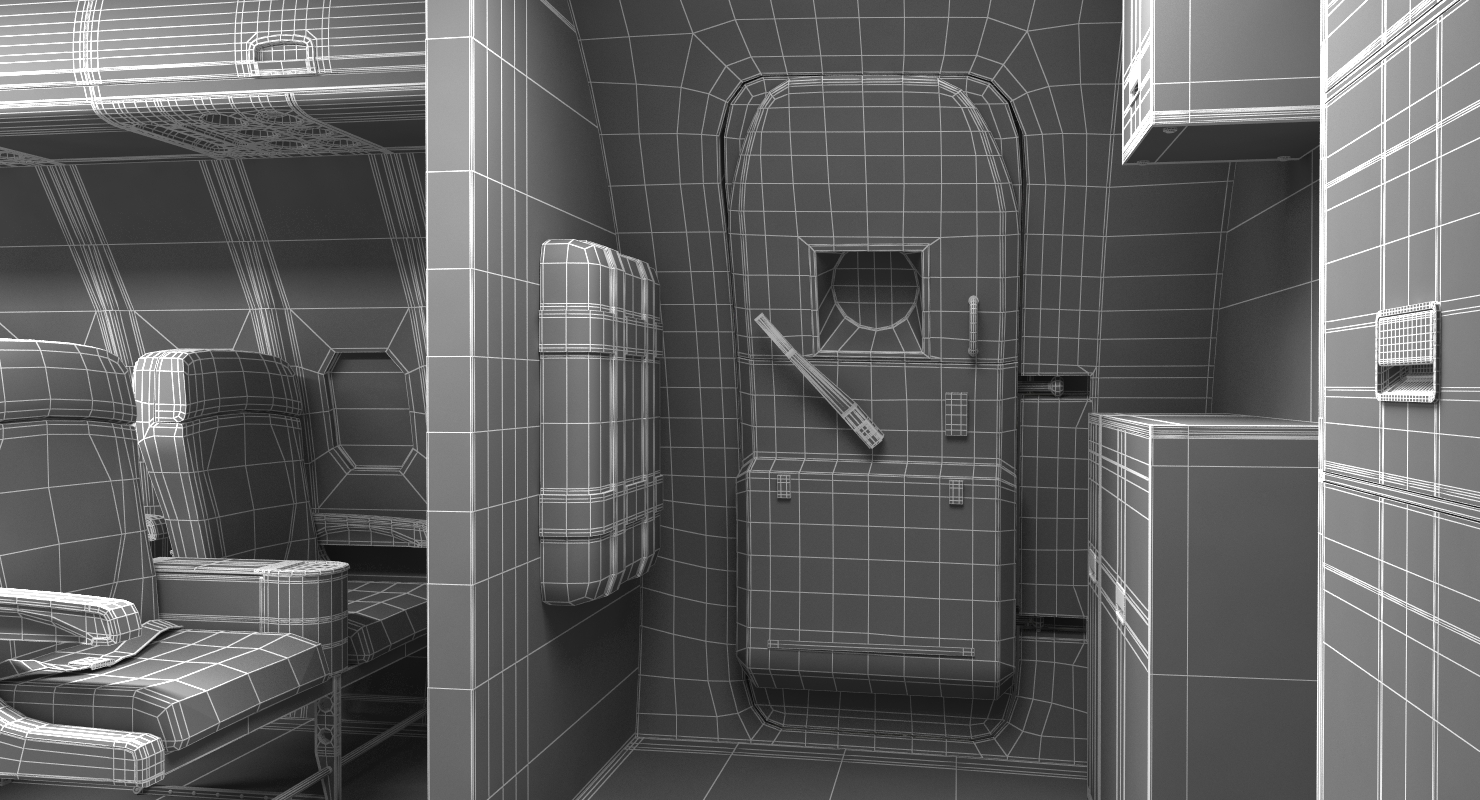 3D Boeing 757 300 Generic with Cabin model