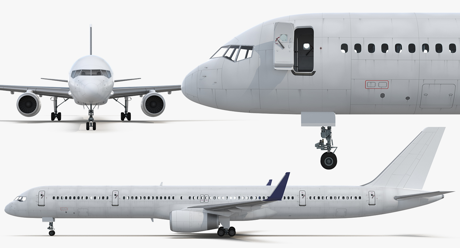 3D Boeing 757 300 Generic with Cabin model