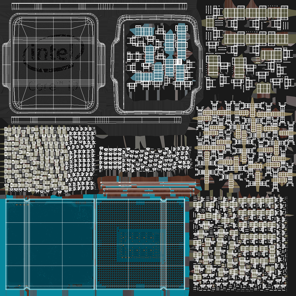 Intel Core i9 CPU 3D