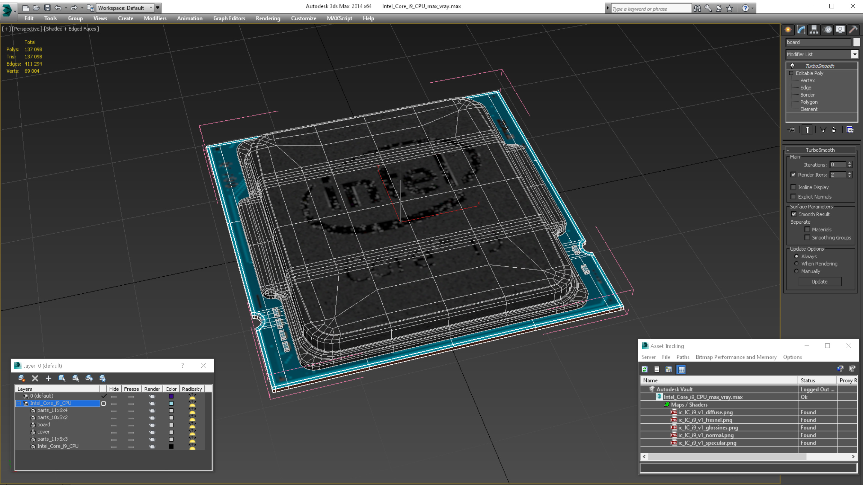 Intel Core i9 CPU 3D