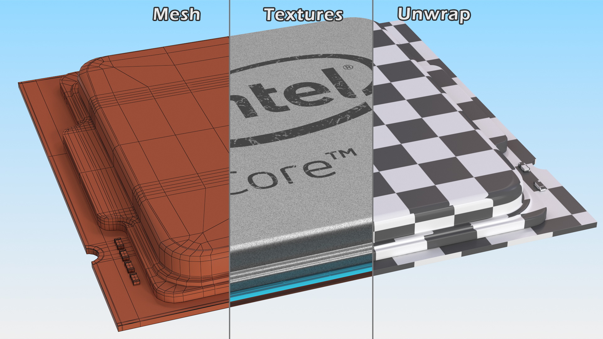 Intel Core i9 CPU 3D