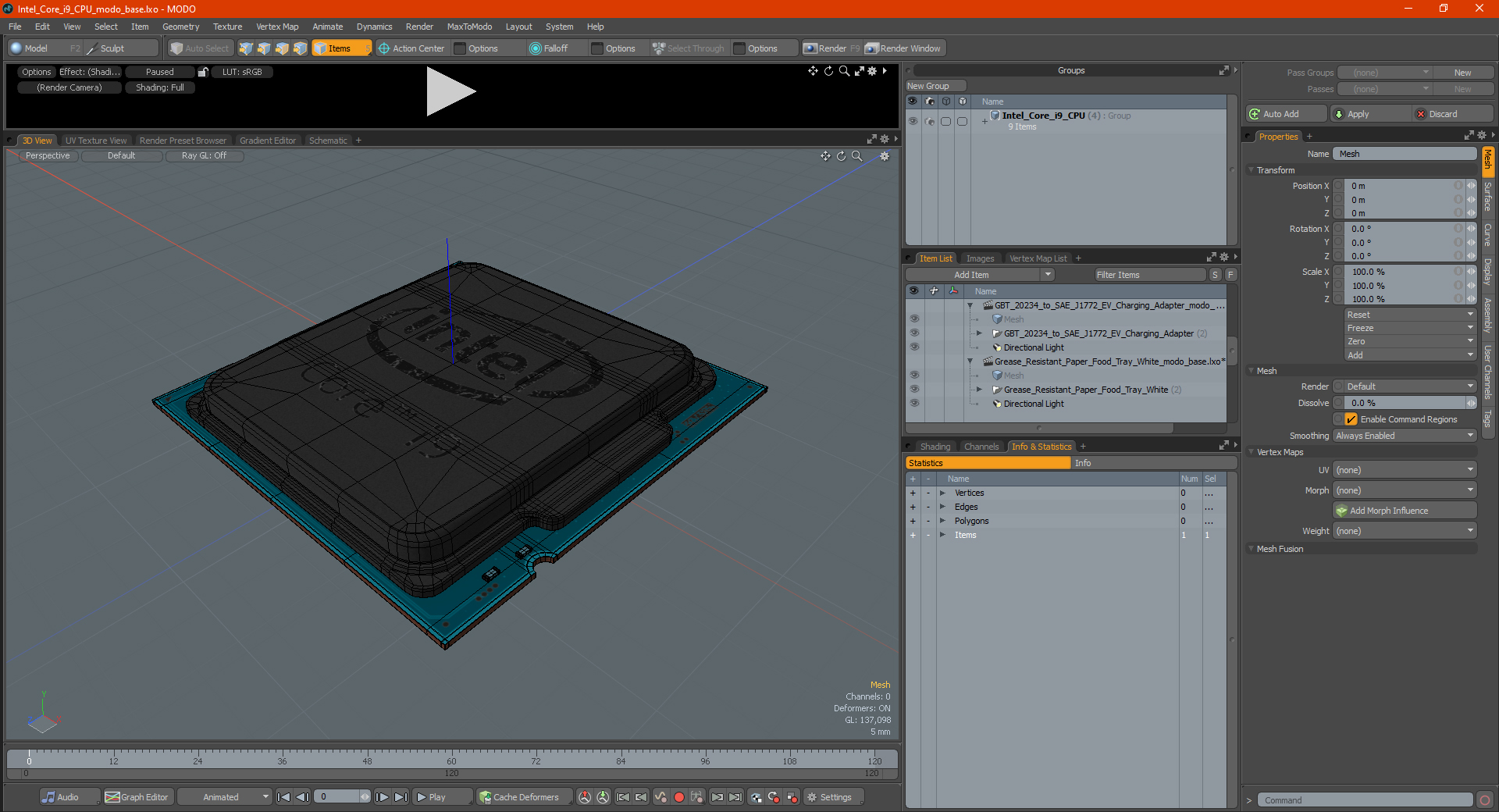 Intel Core i9 CPU 3D