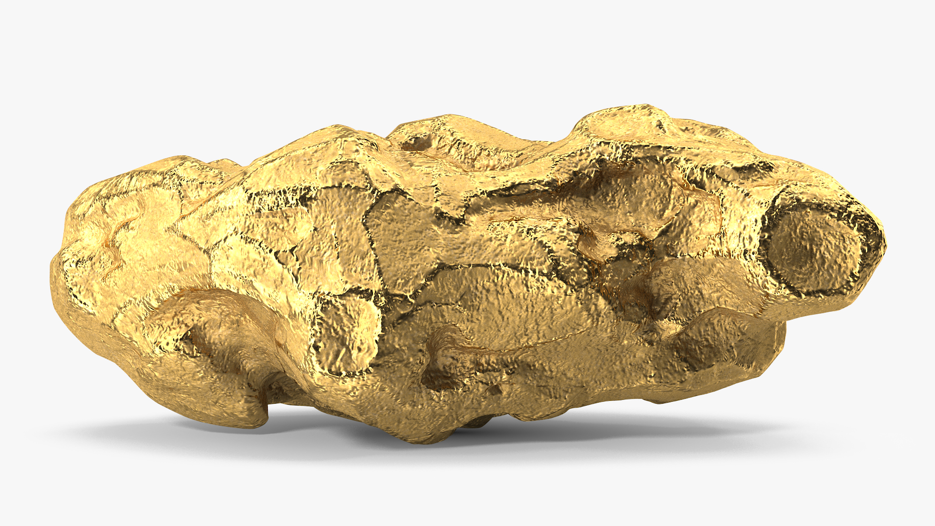 3D model Gold Natural Mineral