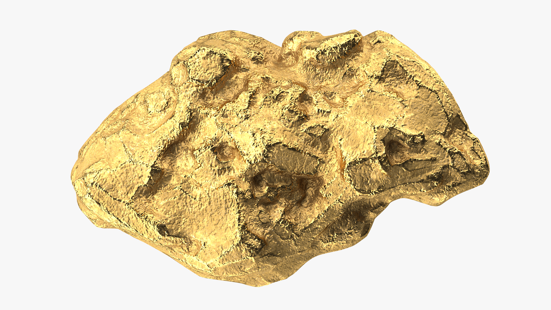 3D model Gold Natural Mineral