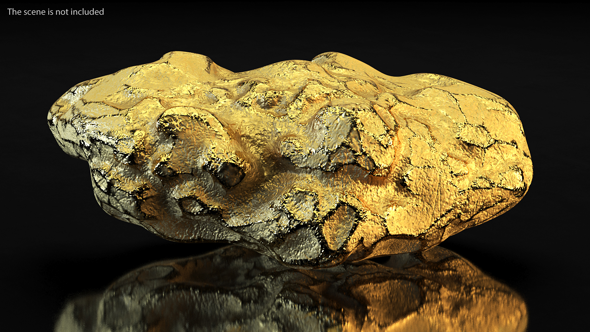 3D model Gold Natural Mineral
