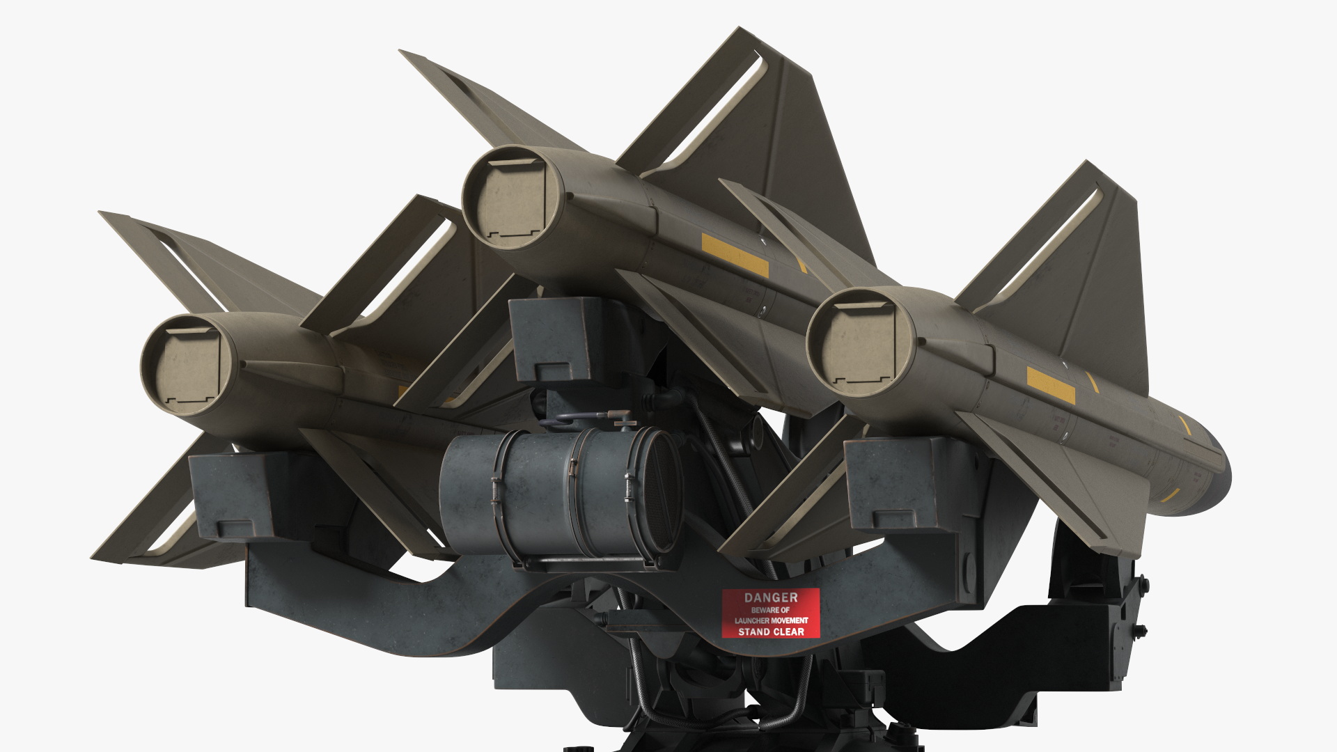 Dark Green MIM23 HAWK Rigged for Maya 3D