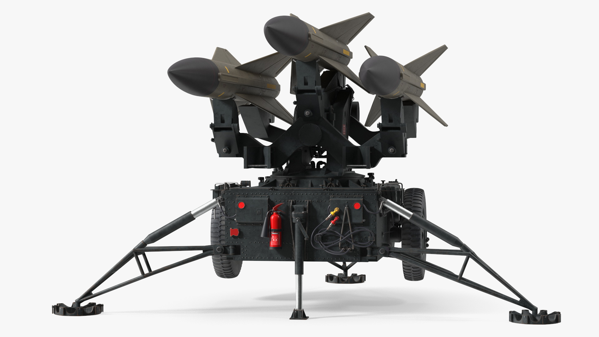 Dark Green MIM23 HAWK Rigged for Maya 3D