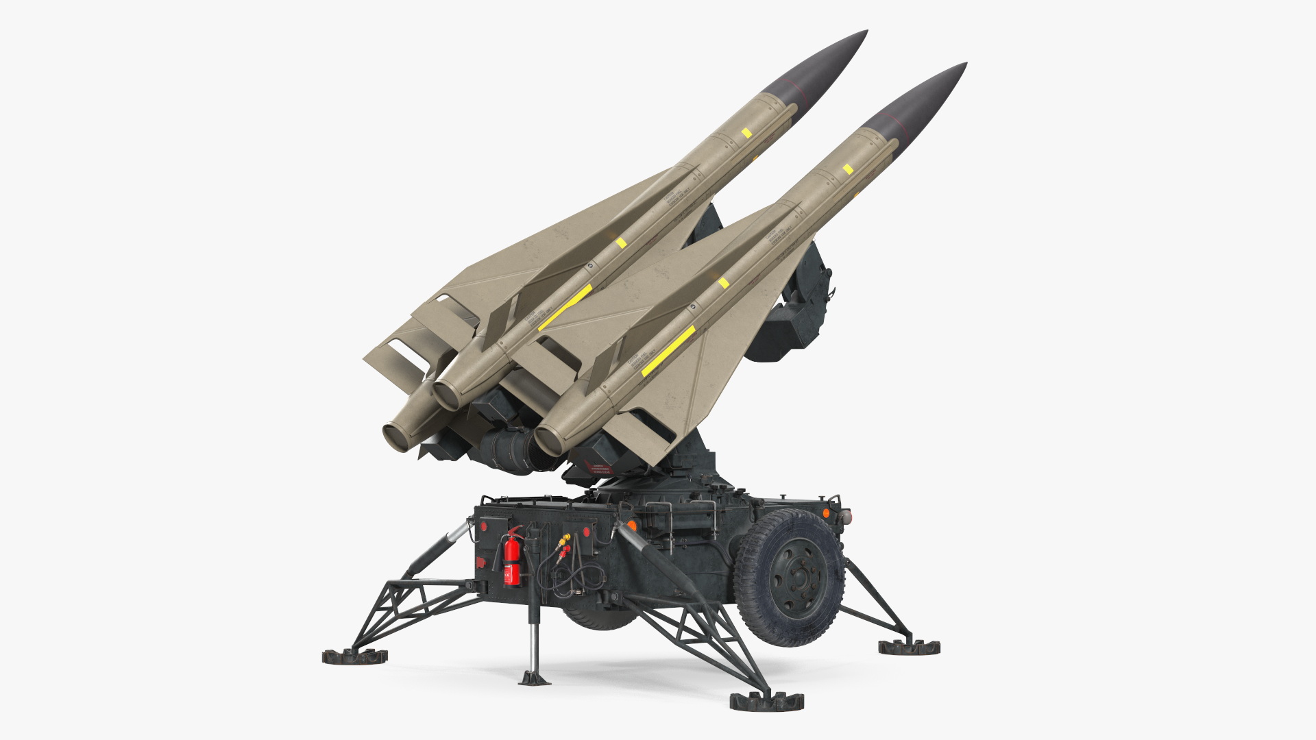 Dark Green MIM23 HAWK Rigged for Maya 3D