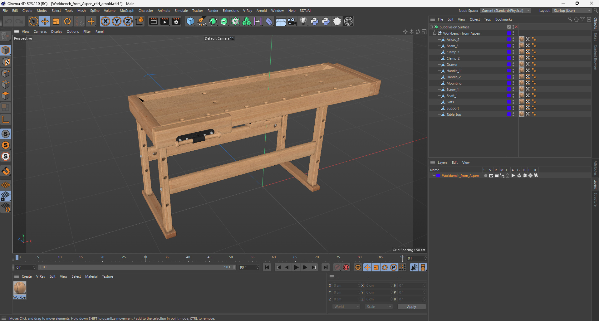 3D model Workbench from Aspen