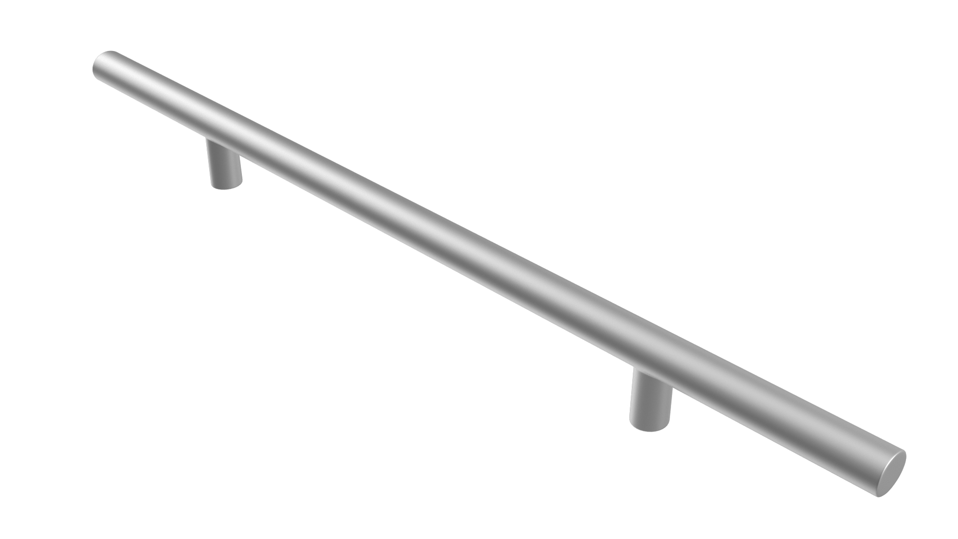 Door Handle Straight Round Metal 3D