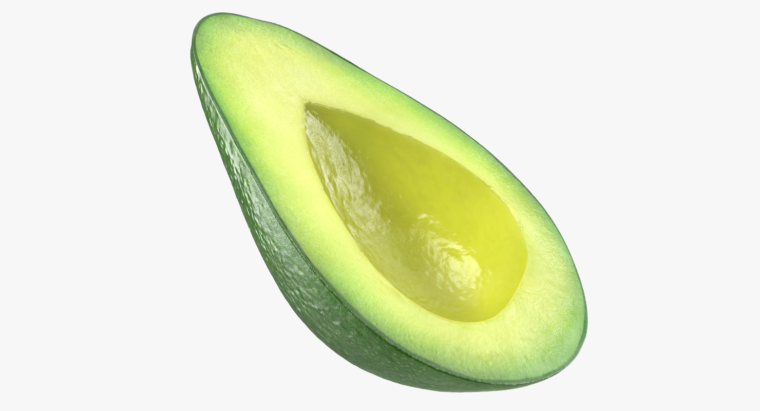 Avocado Half 3D