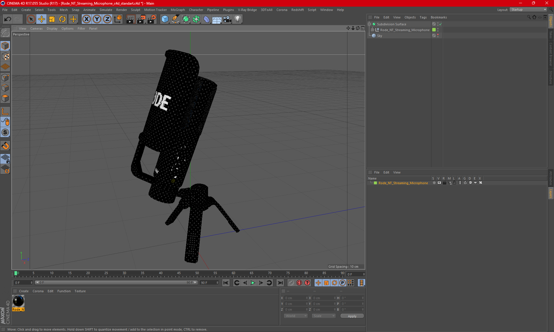 3D Rode NT Streaming Microphone model