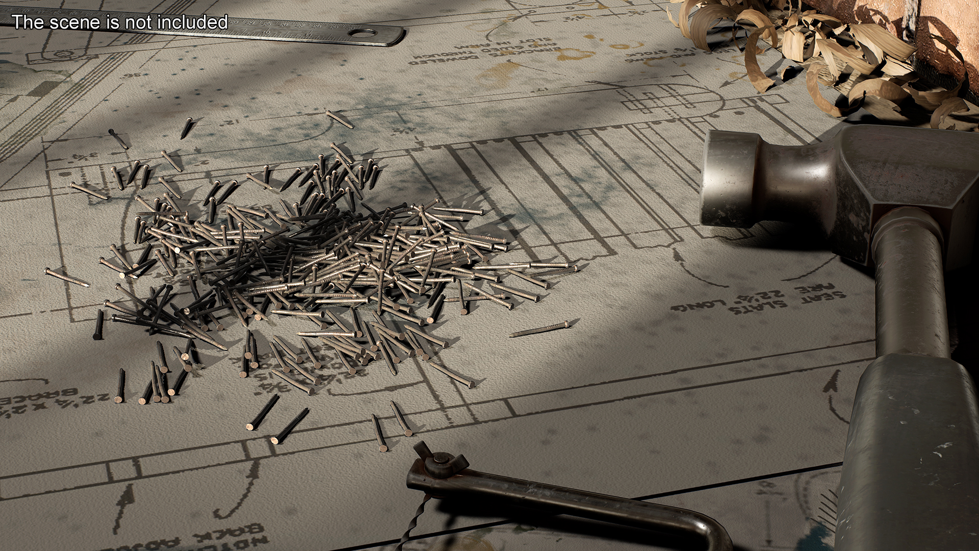 Brad Nails Old 3D model
