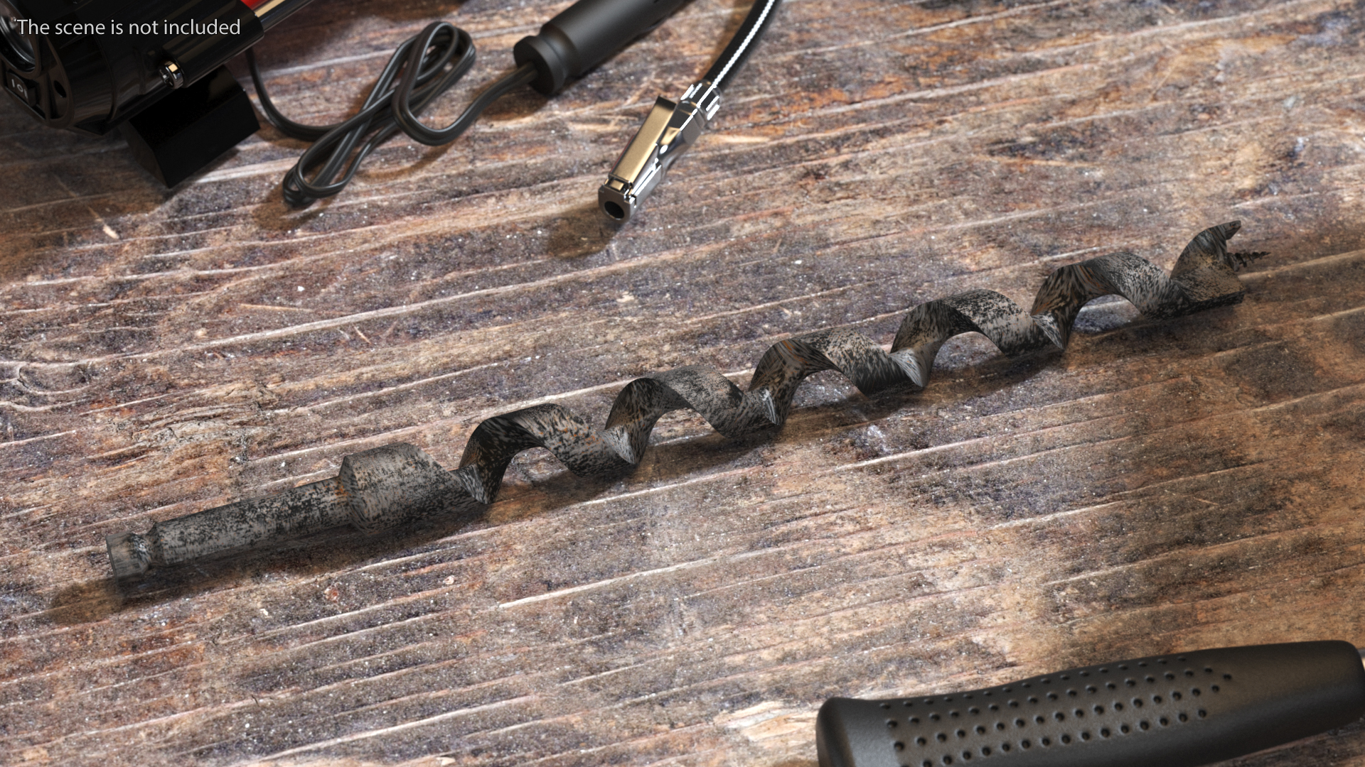 3D Carbon Steel Auger Bit Old