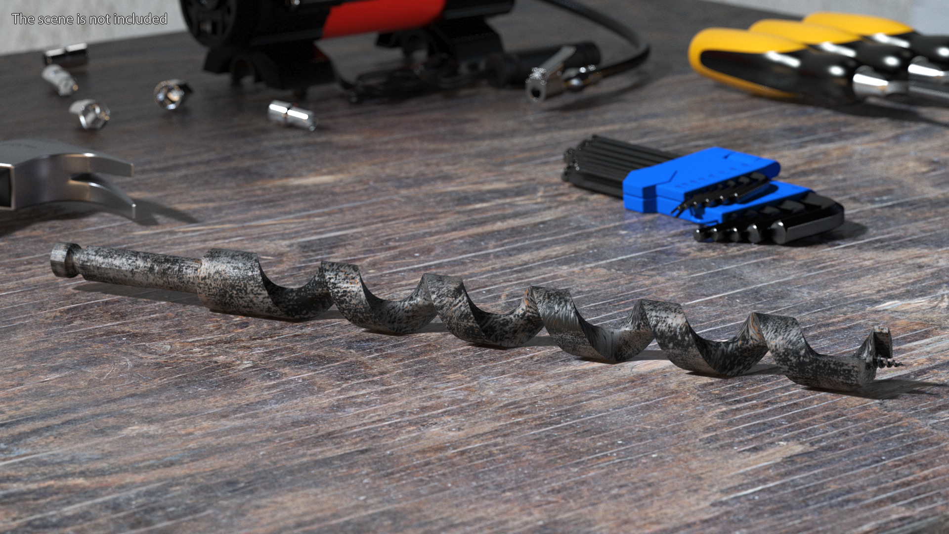 3D Carbon Steel Auger Bit Old