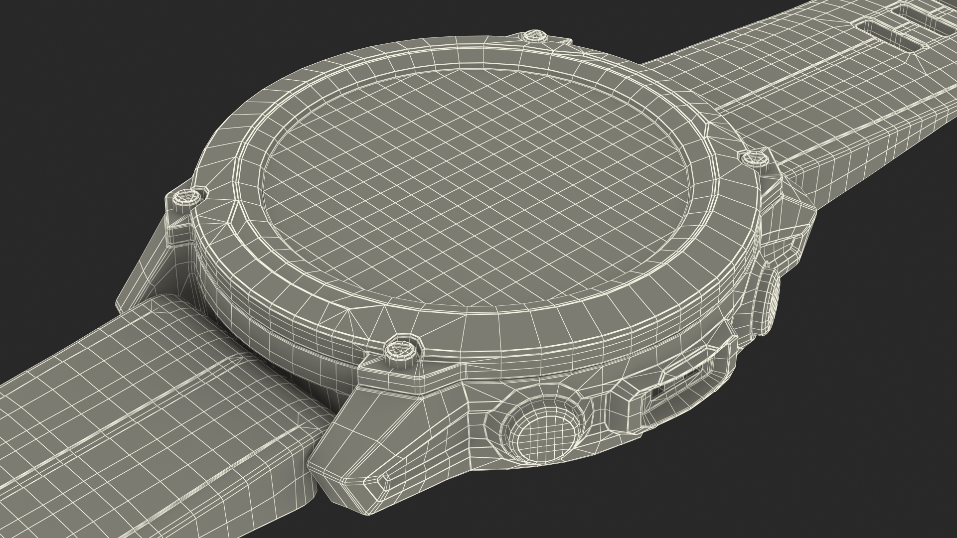 Dive Smartwatch Red Band 3D model
