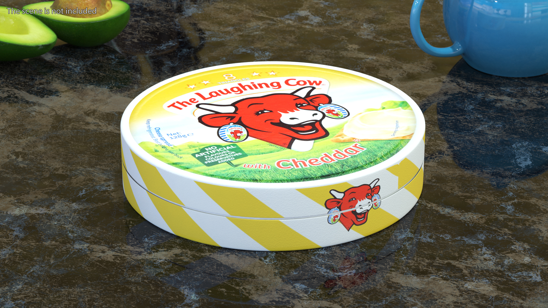 3D model Package of Creamy Cheese Laughing Cow Cheddar