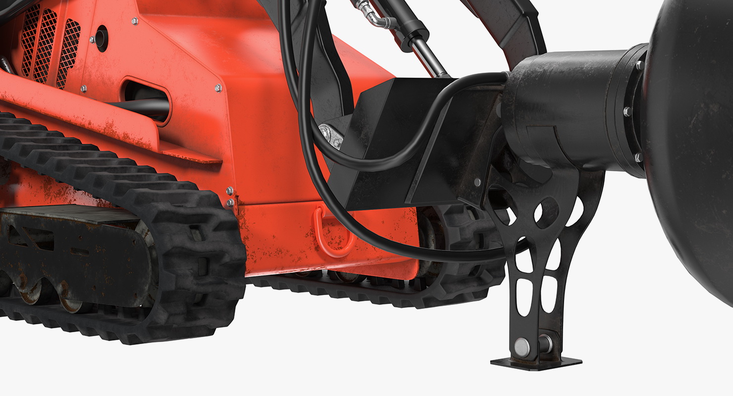 3D model Mini Skid Steer Loader Mixer Rigged