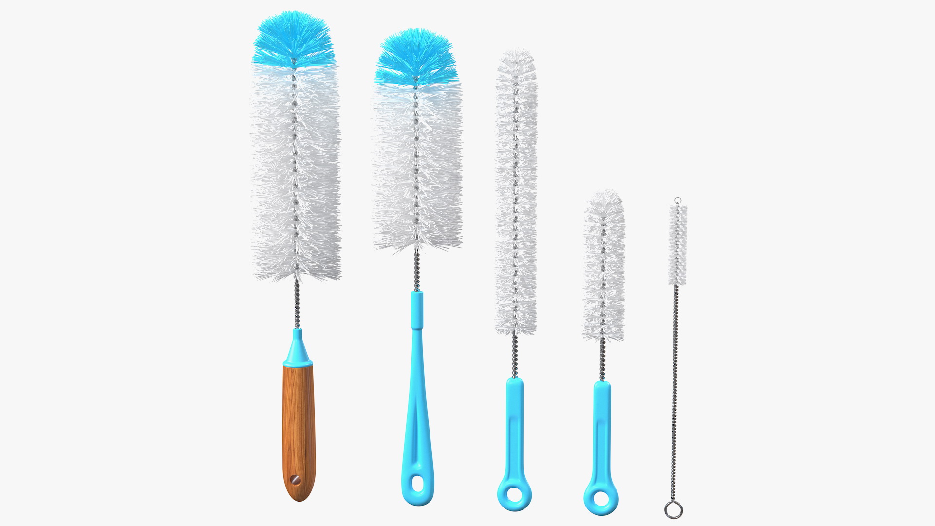 Bottle Brush Cleaner Set 3D model