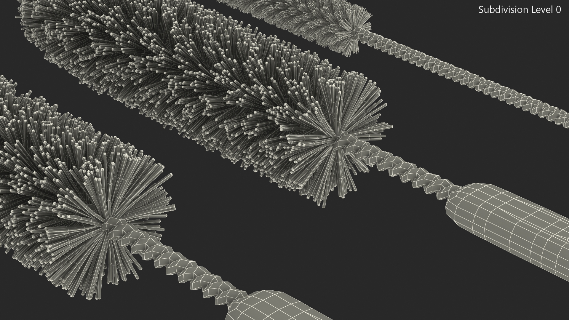 Bottle Brush Cleaner Set 3D model