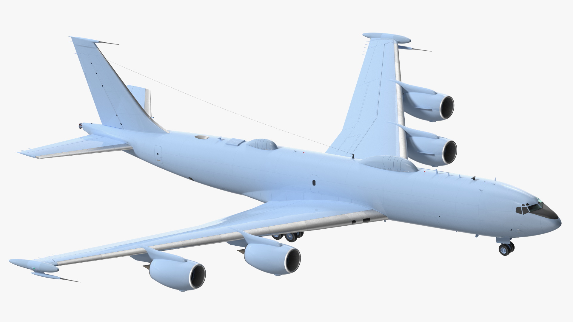 3D model Army Airplane Blue Rigged