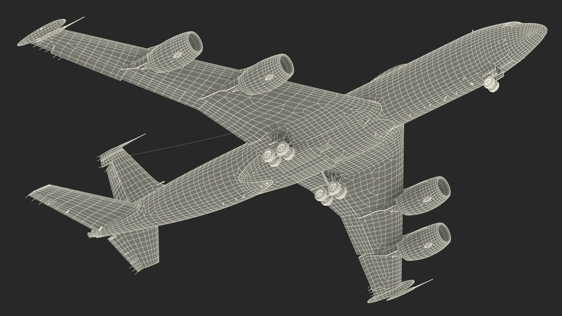 3D model Army Airplane Blue Rigged