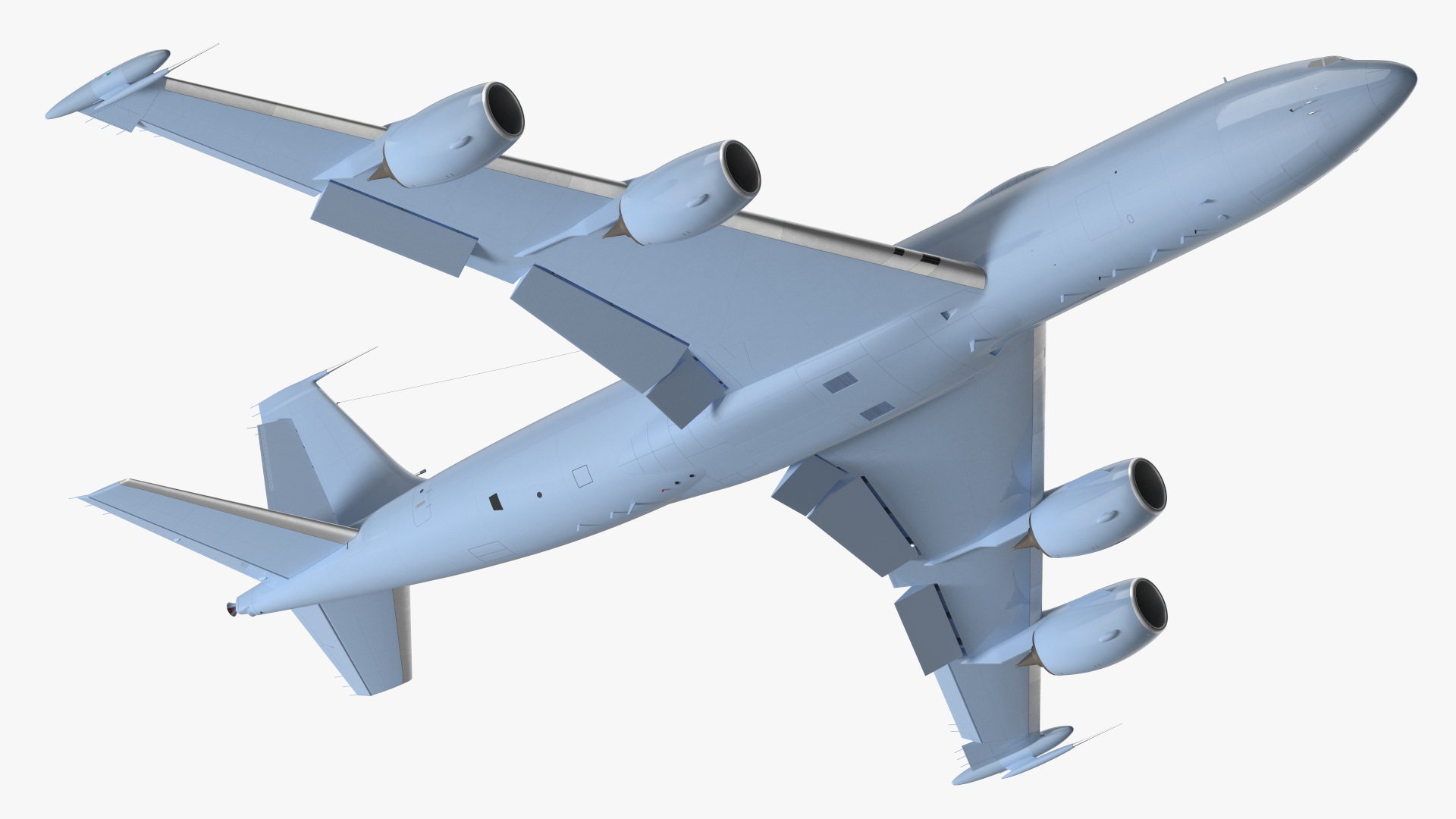 3D model Army Airplane Blue Rigged