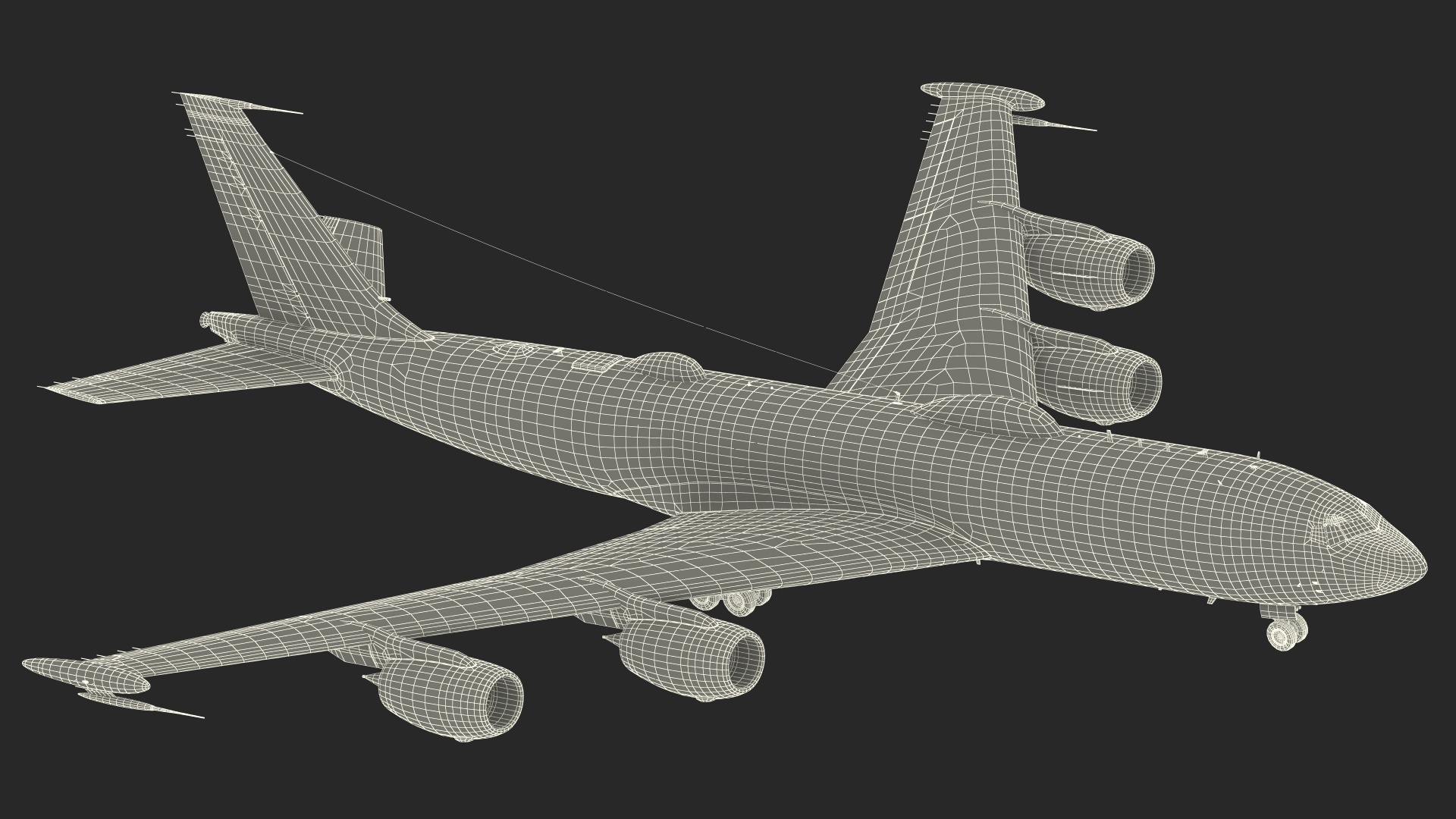 3D model Army Airplane Blue Rigged
