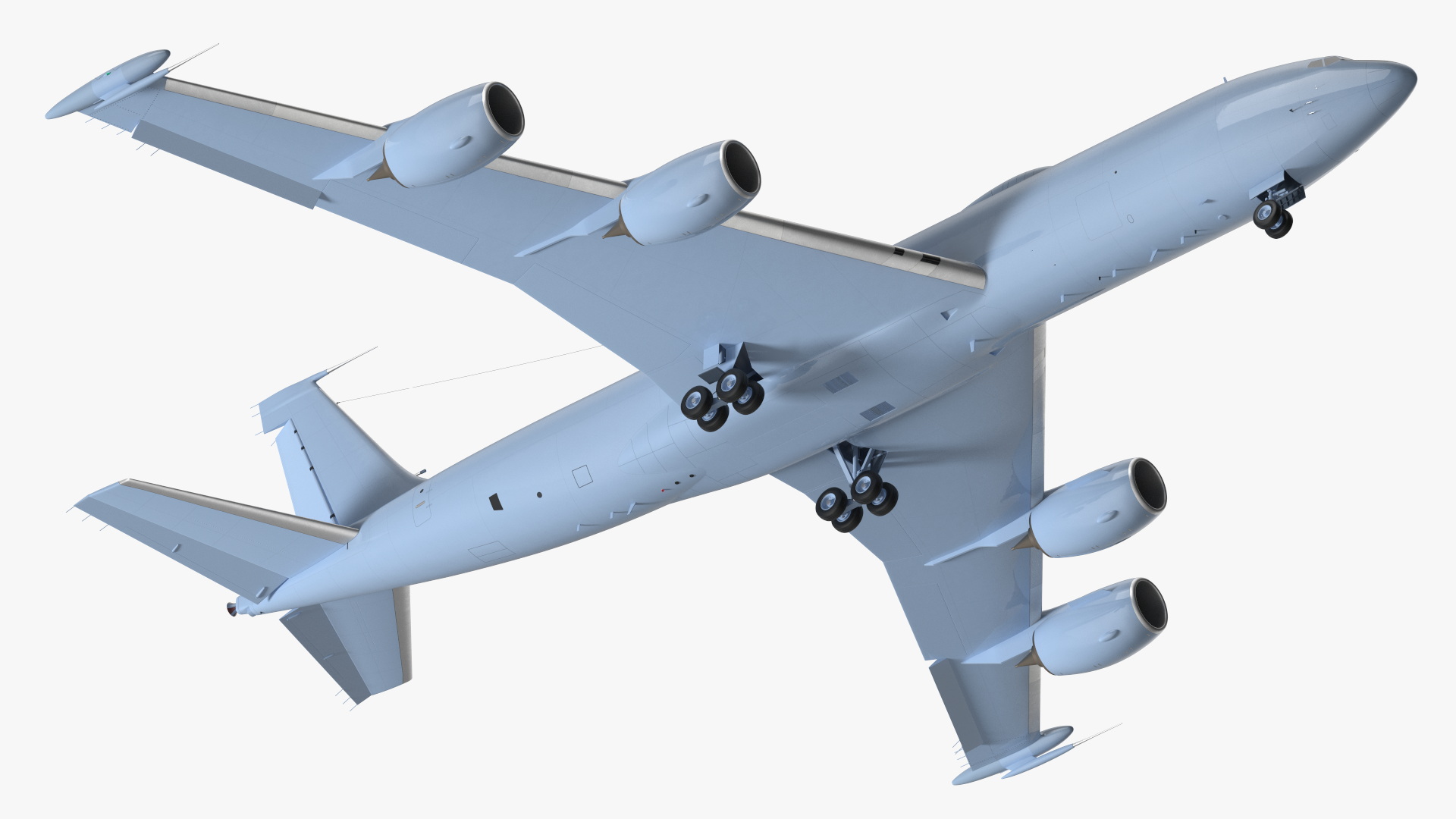 3D model Army Airplane Blue Rigged