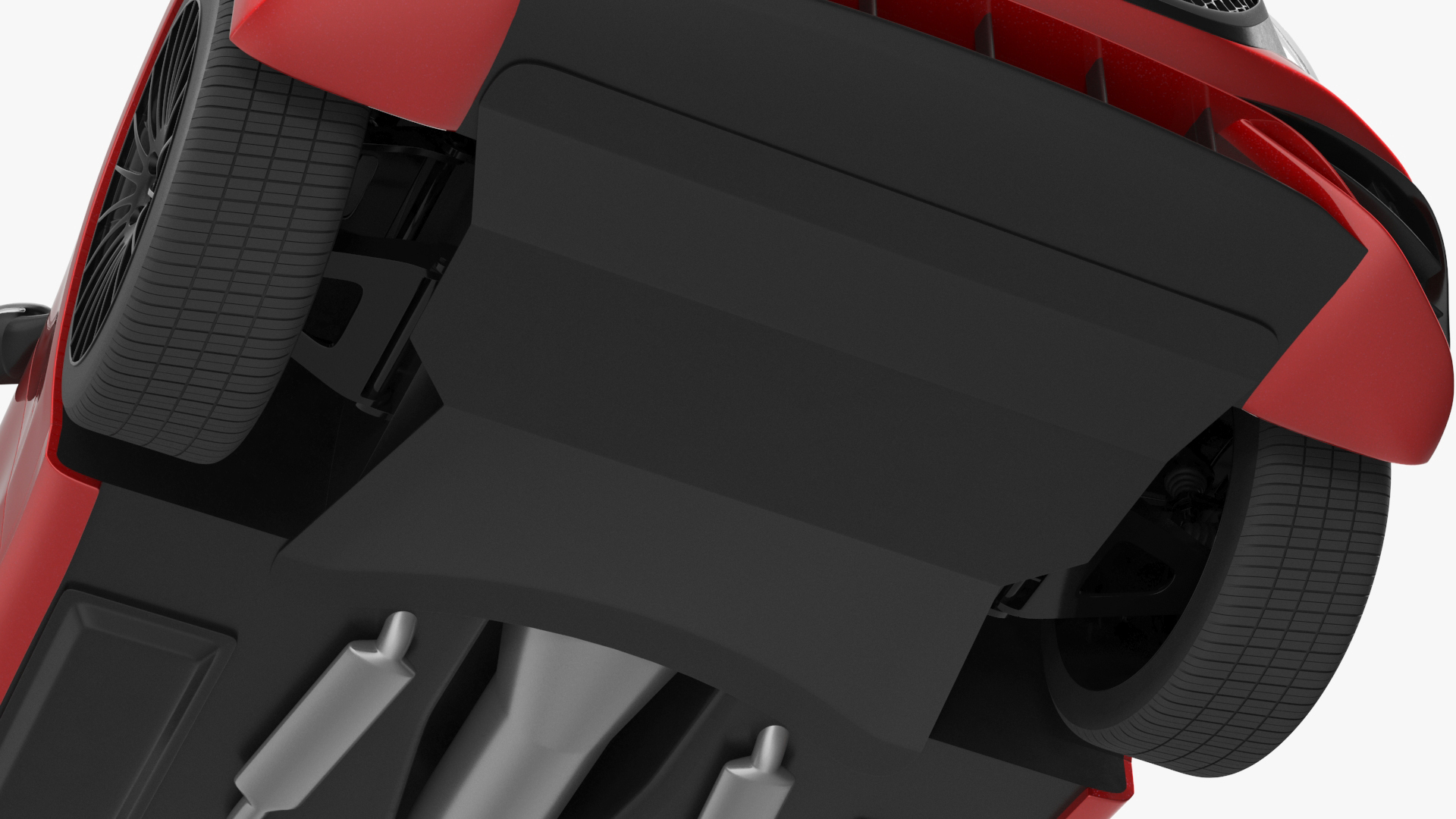 3D Luxury Red Sedan