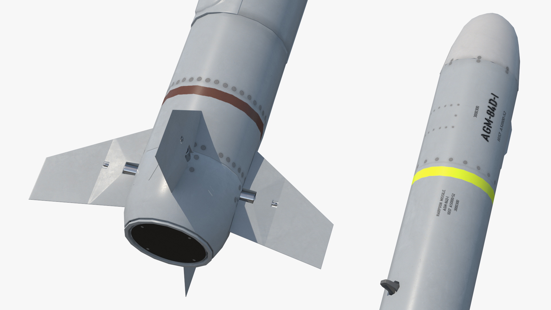 AGM 84 Harpoon Missile Game Ready - view 6