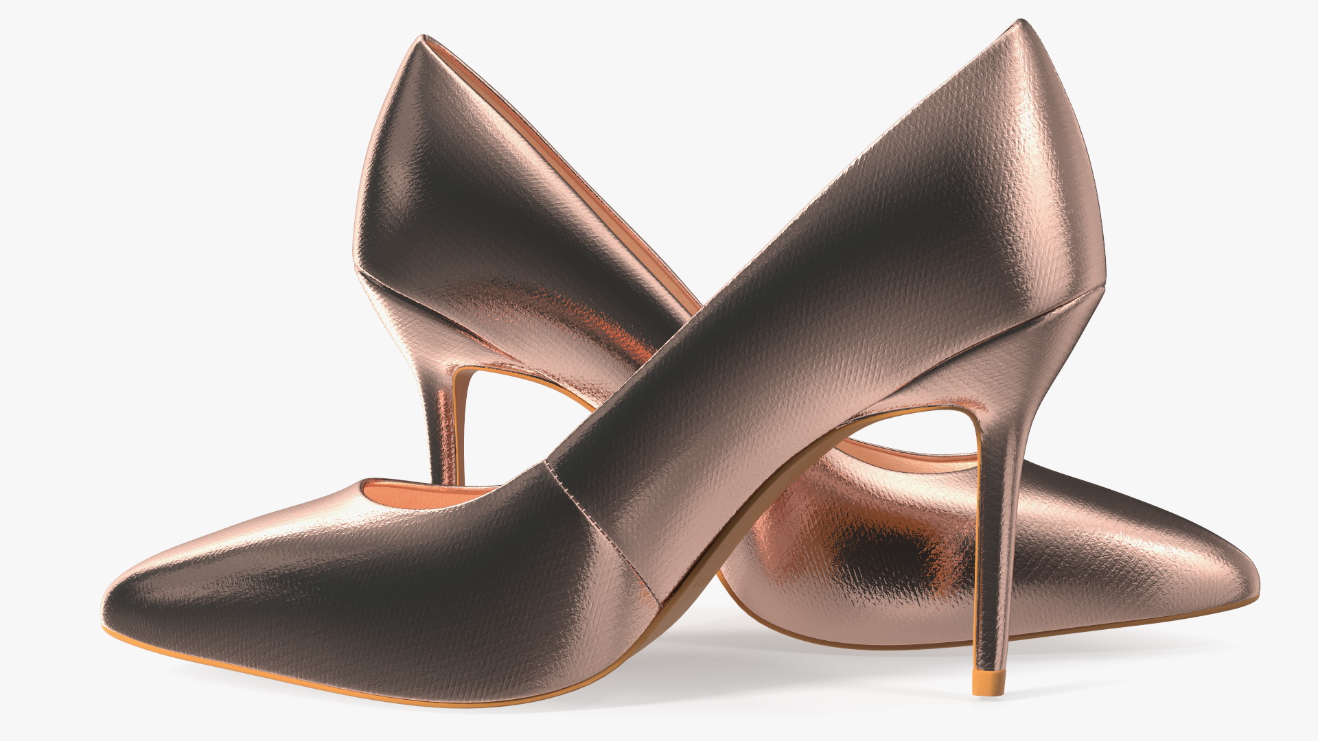 Katy Perry Rose Gold Sissy Pumps 3D