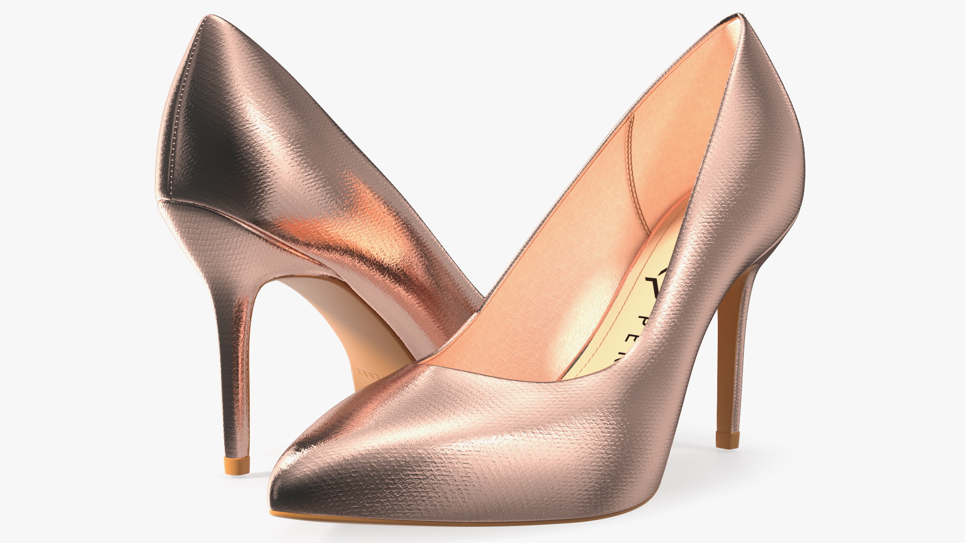 Katy Perry Rose Gold Sissy Pumps 3D