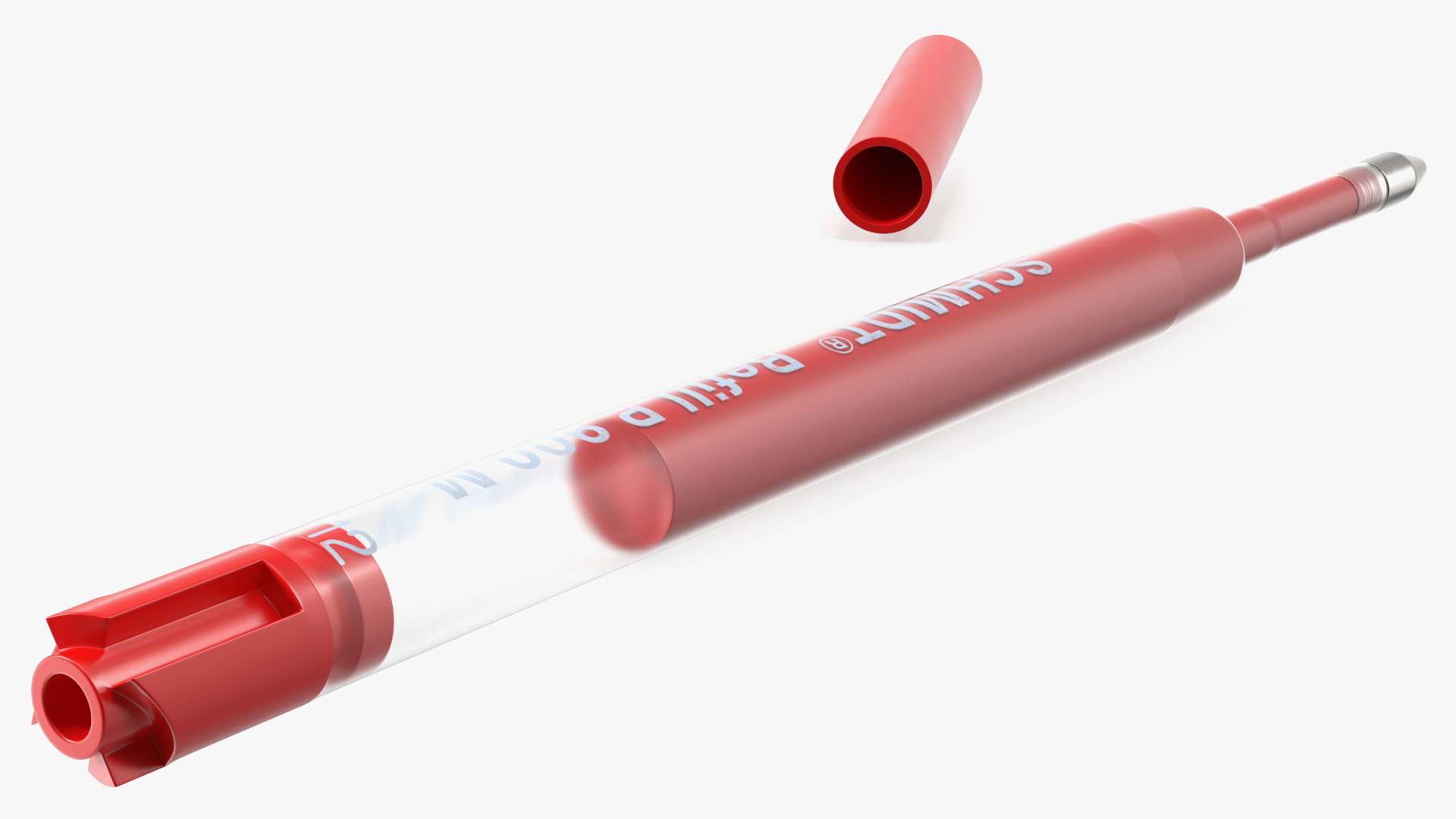 Red Schmidt P900 Ballpoint Pen Refill 3D