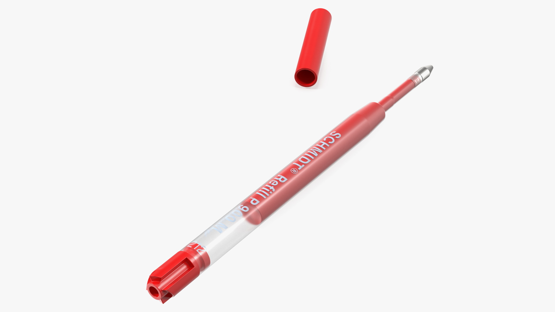 Red Schmidt P900 Ballpoint Pen Refill 3D