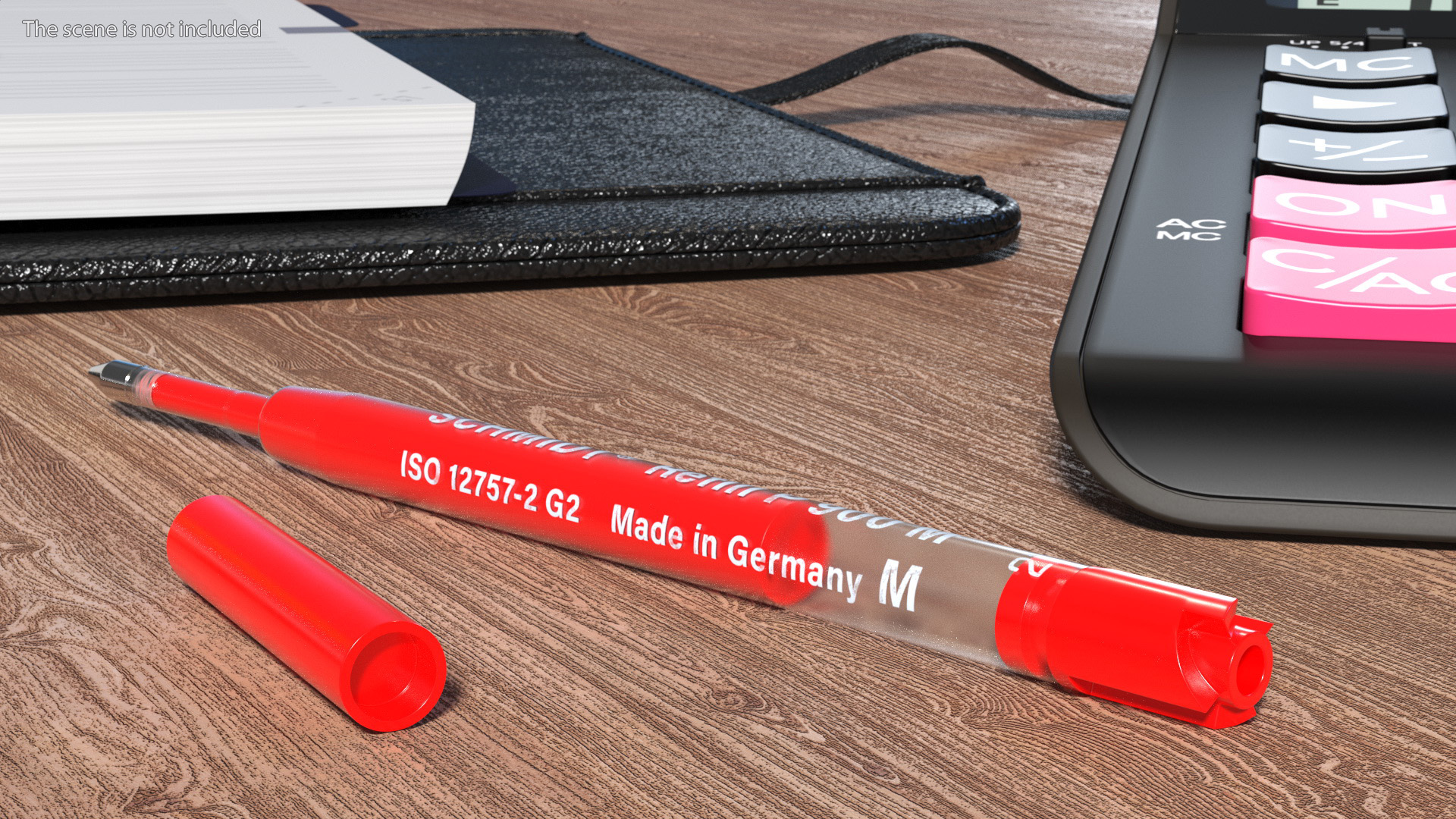 Red Schmidt P900 Ballpoint Pen Refill 3D