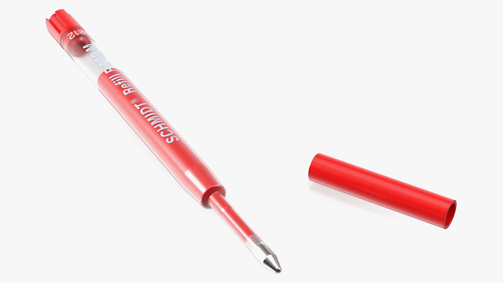 Red Schmidt P900 Ballpoint Pen Refill 3D