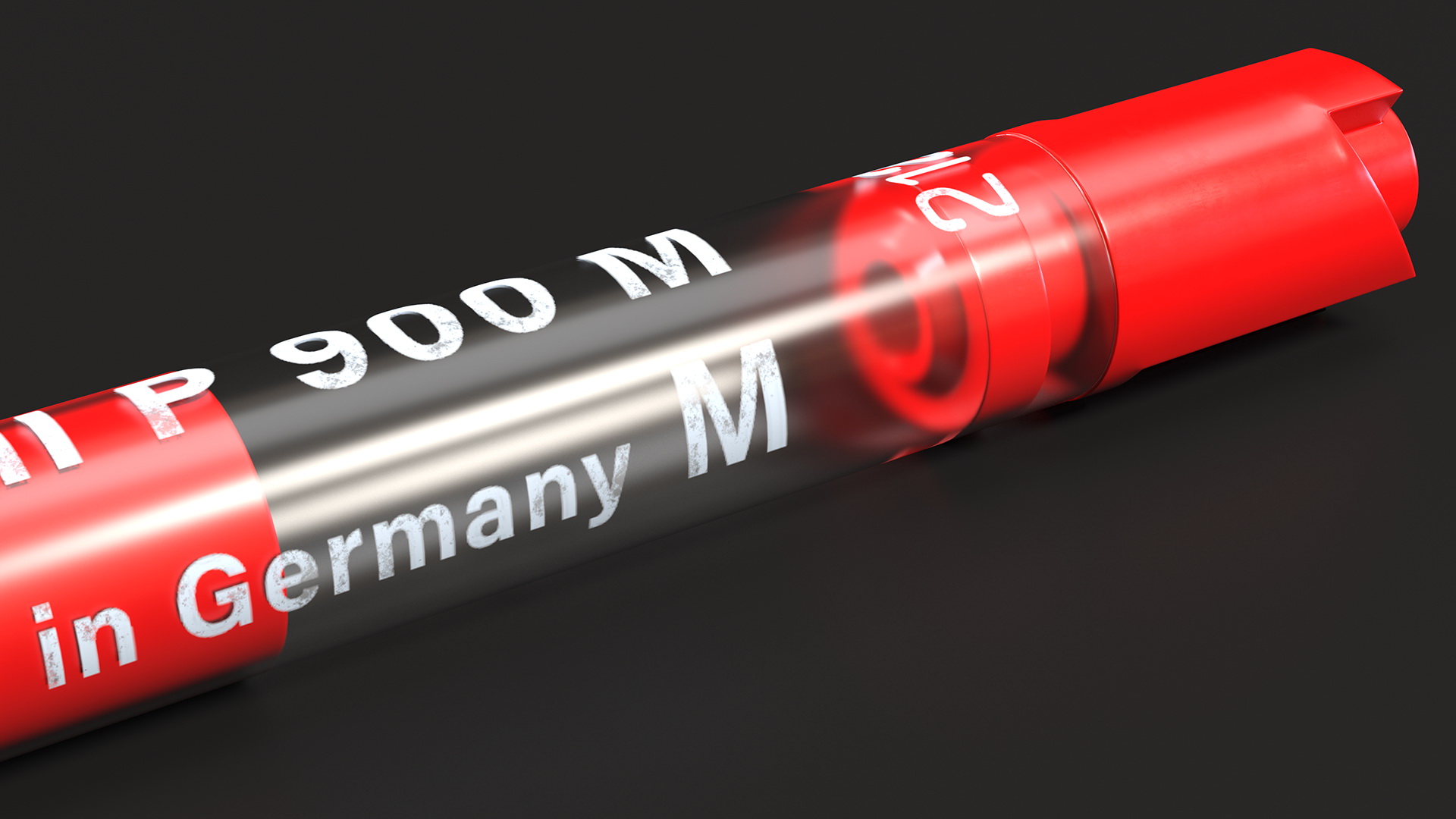 Red Schmidt P900 Ballpoint Pen Refill 3D