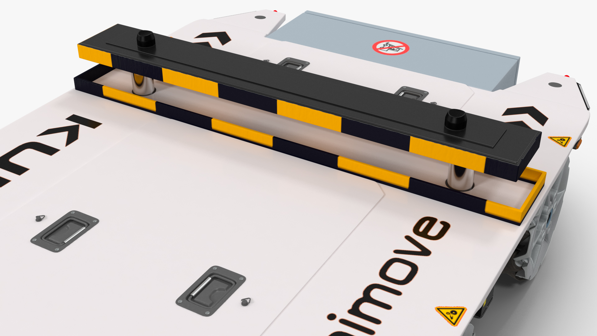 3D White Omnimove Mobile Platform KUKA Rigged for Maya