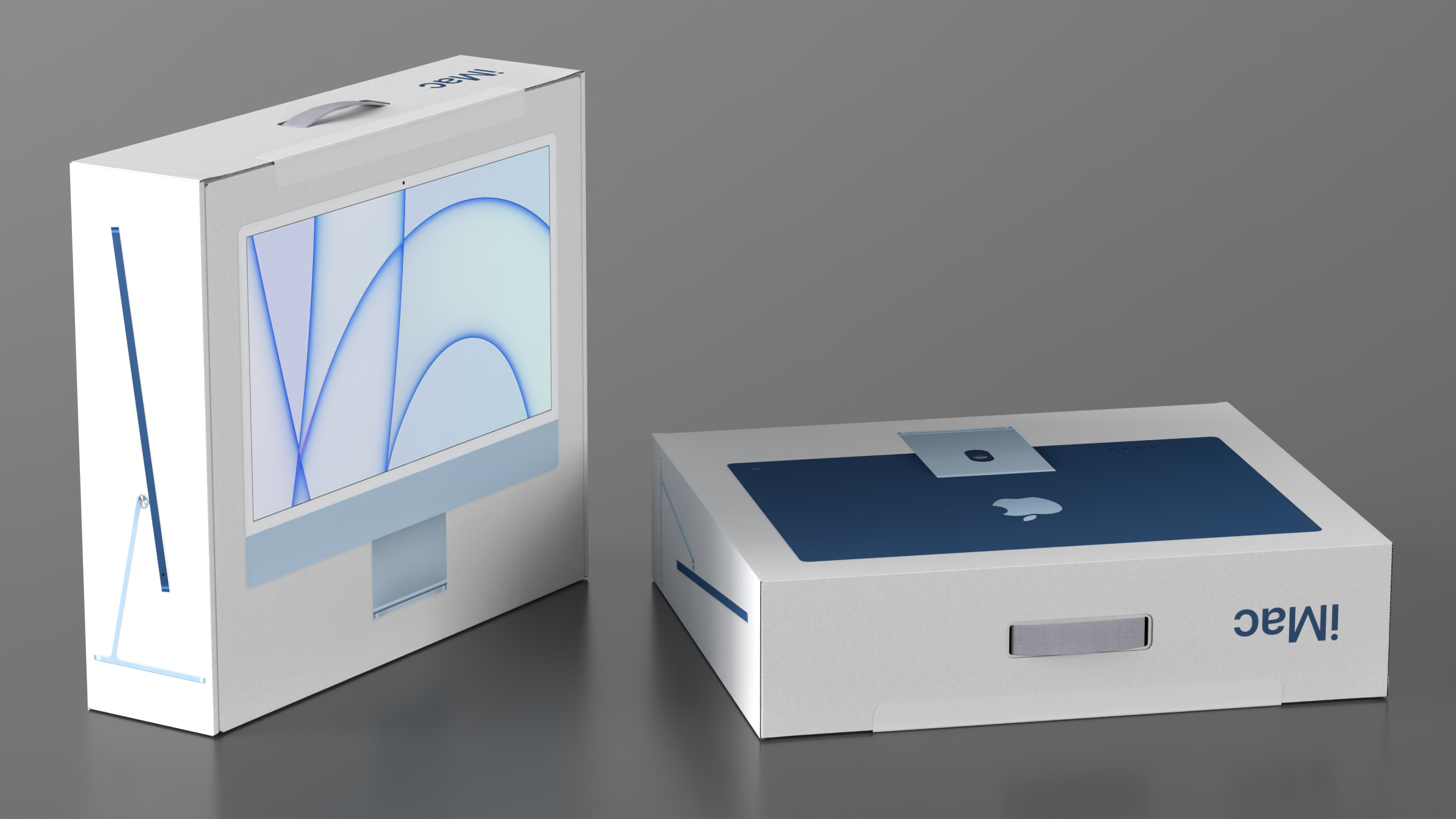 Apple iMac Packaging Box 3D model