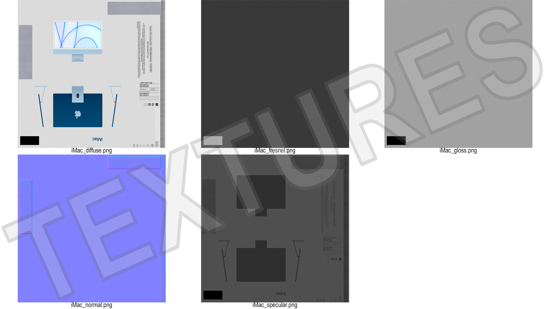 Apple iMac Packaging Box 3D model