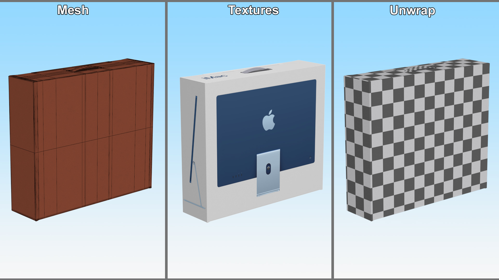 Apple iMac Packaging Box 3D model