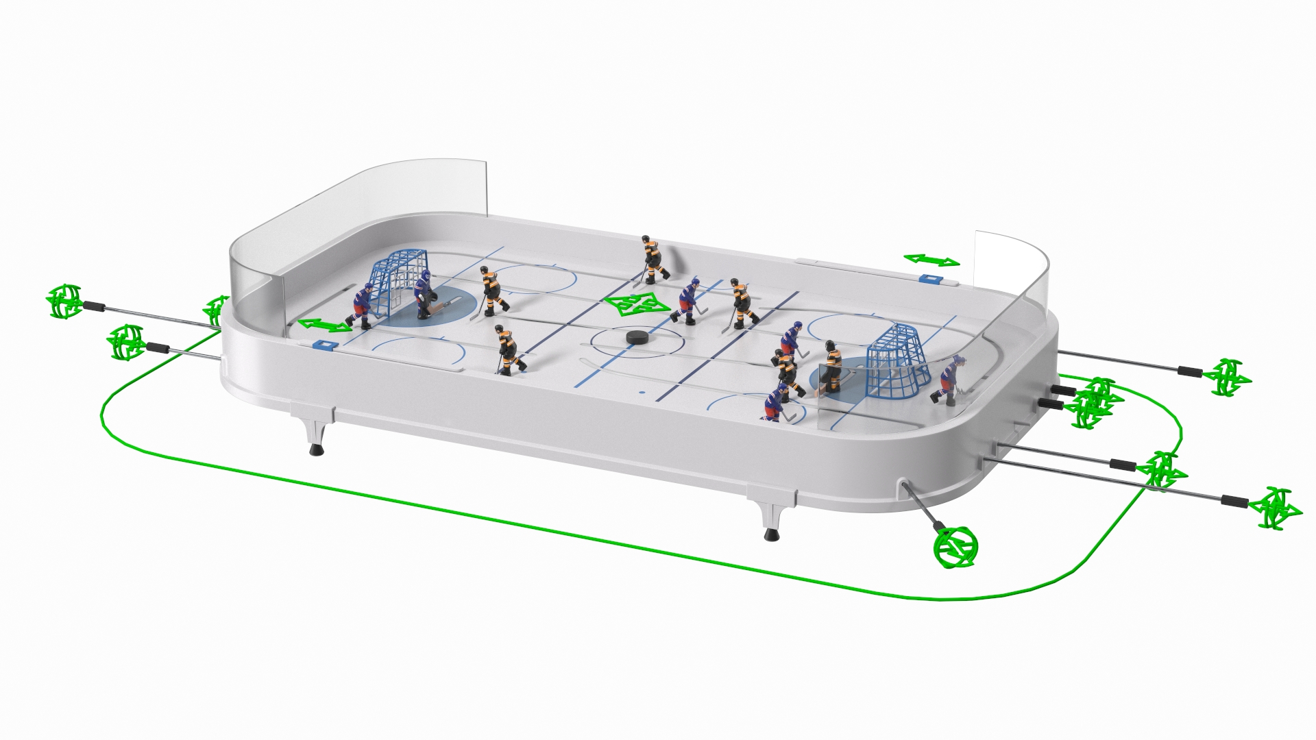 Table Hockey Rigged 3D model