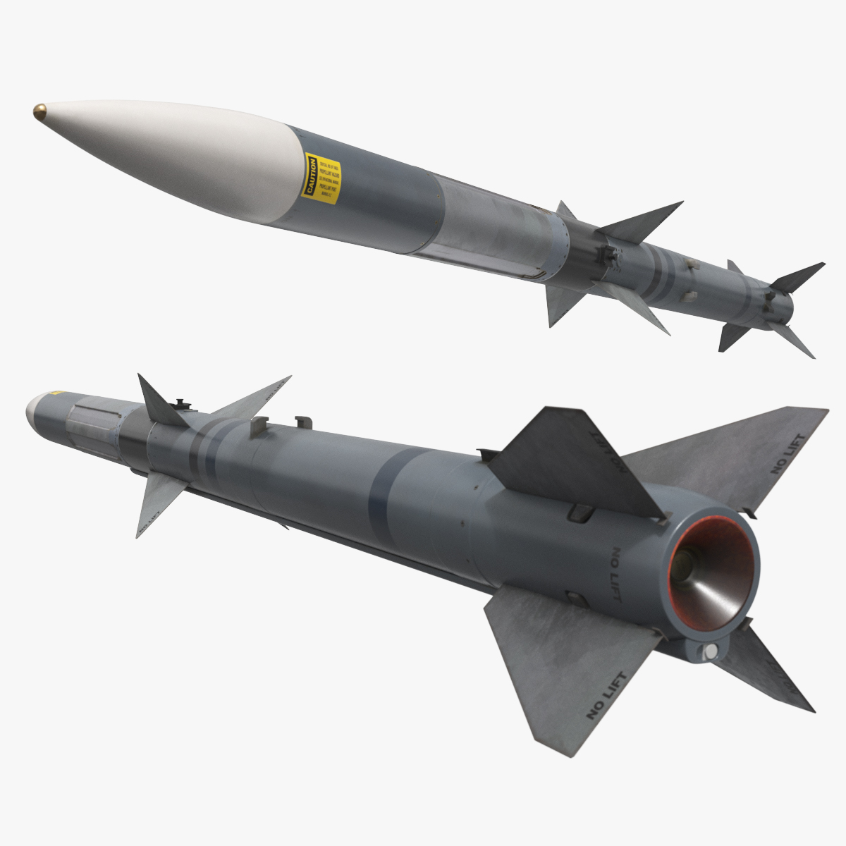 Raytheon AIM-120 Air To Air Missile 3D model preview