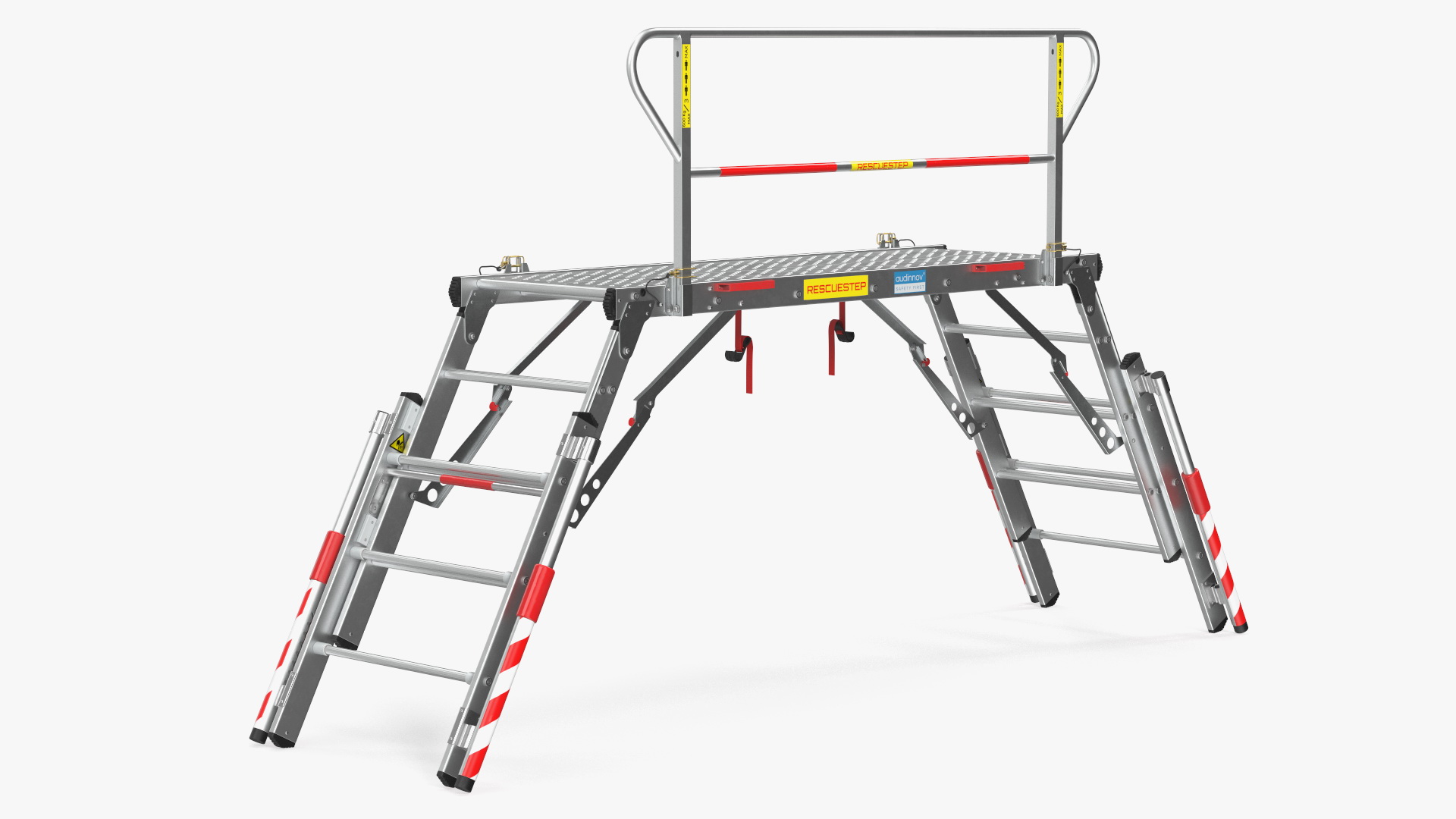 Rescue Platform with Stairs Rigged 3D model