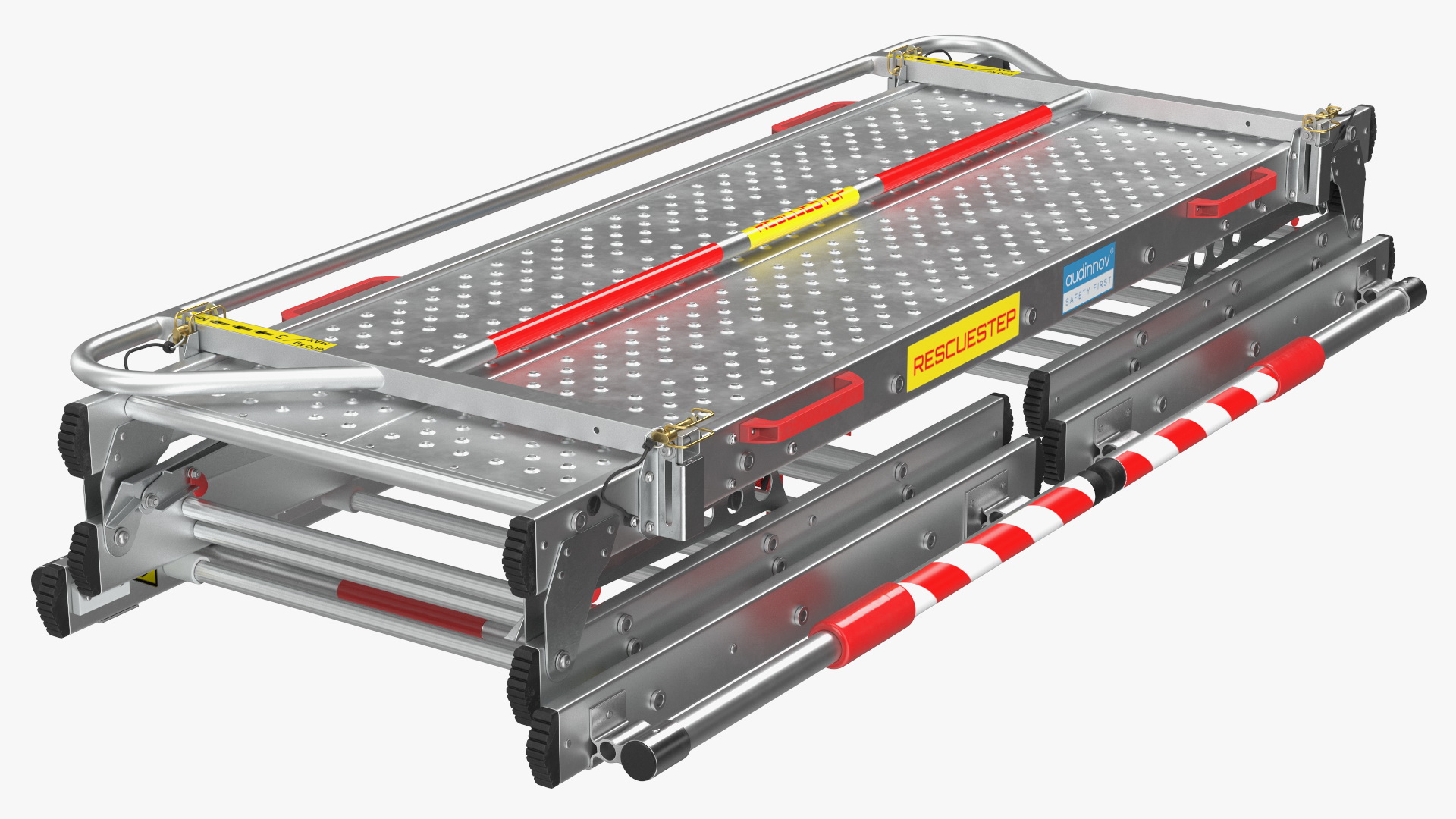 Rescue Platform with Stairs Rigged 3D model