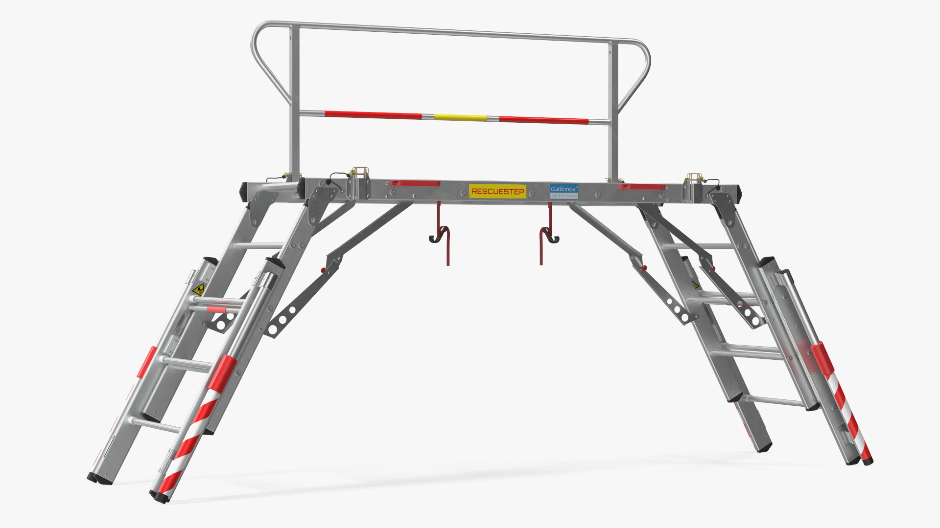 Rescue Platform with Stairs Rigged 3D model